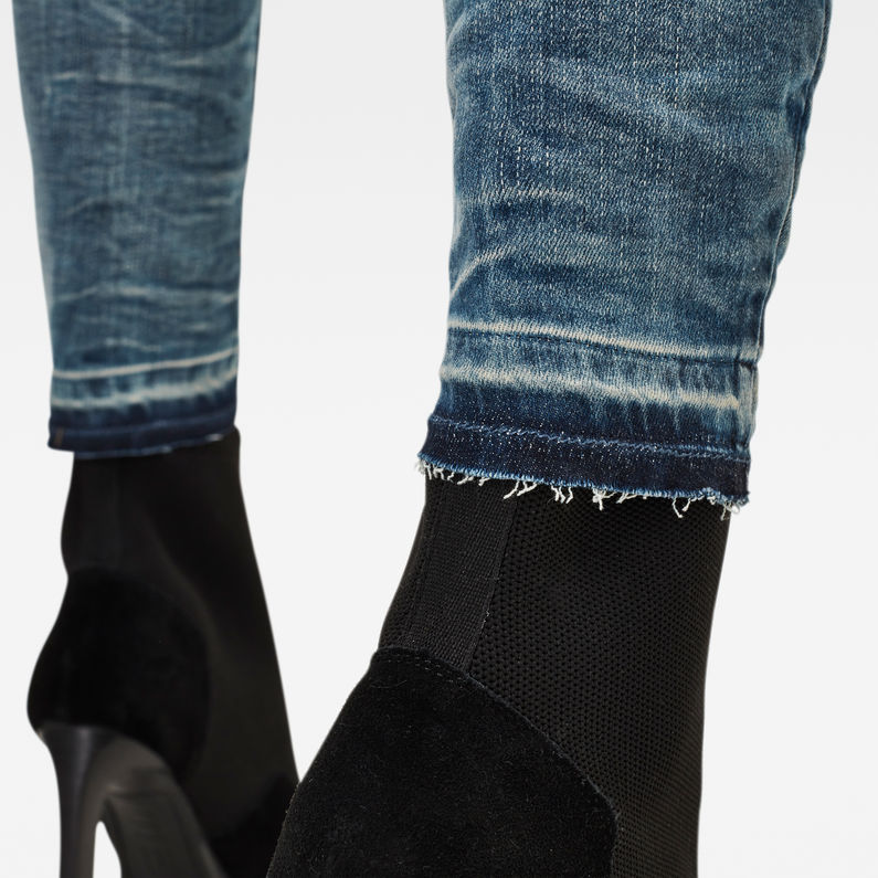 G-STAR® Lynn Mid Skinny Ripped Edge Ankle Jeans Medium blue
