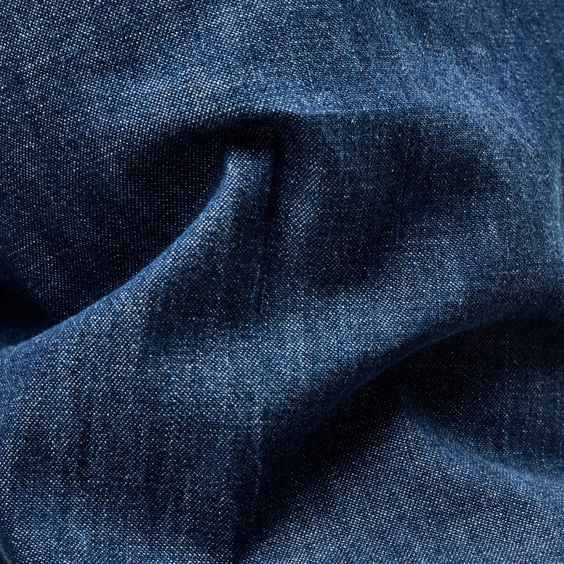 G-STAR® ZB Army High Wide Leg Hose Mittelblau fabric shot