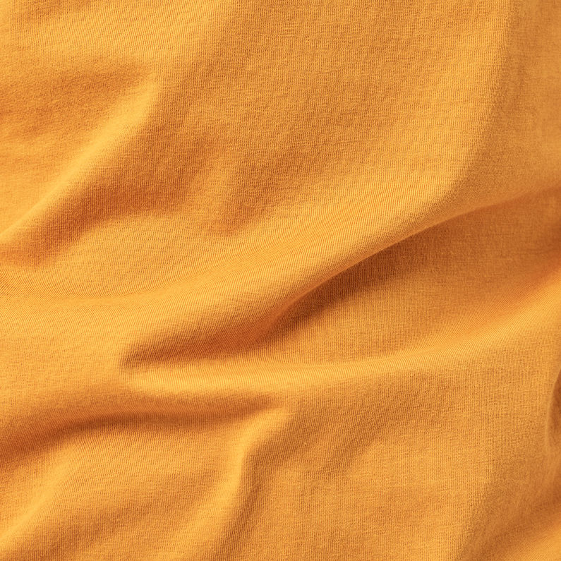 G-Star RAW® Camiseta 3D Raw. Logo Slim Amarillo fabric shot