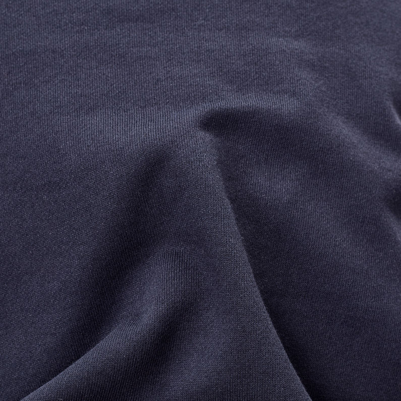 G-Star RAW® Xzula Panel Raw GR Sweater Bleu foncé fabric shot