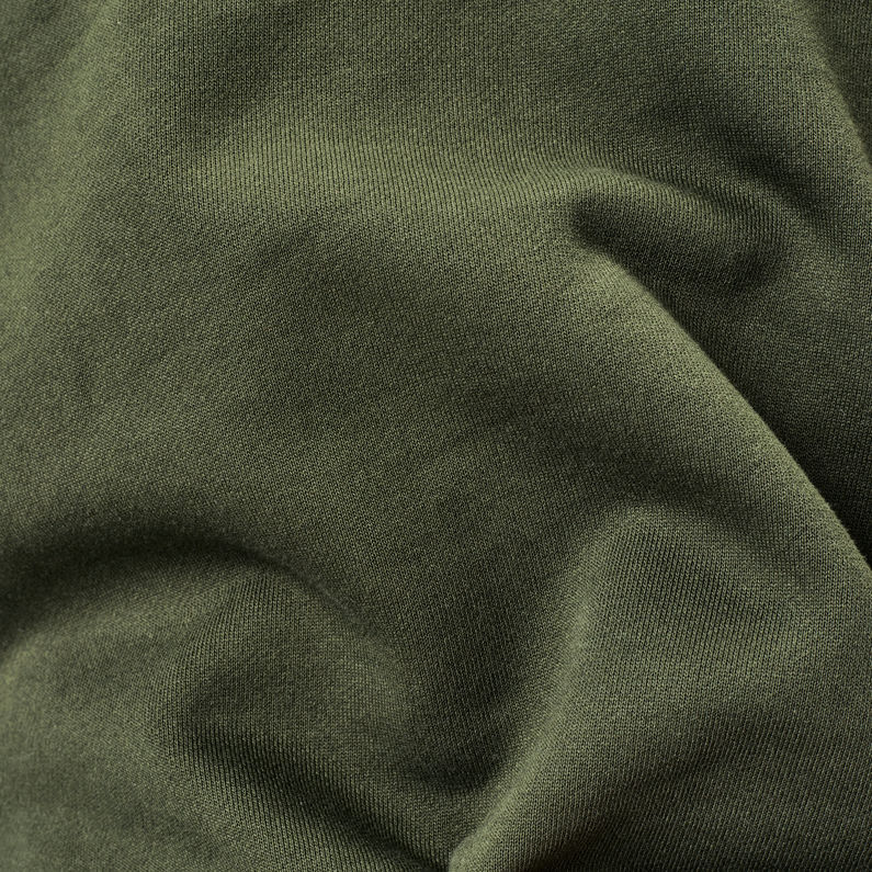 G-Star RAW® Graphic Thistle Xzyph Sweater Green fabric shot