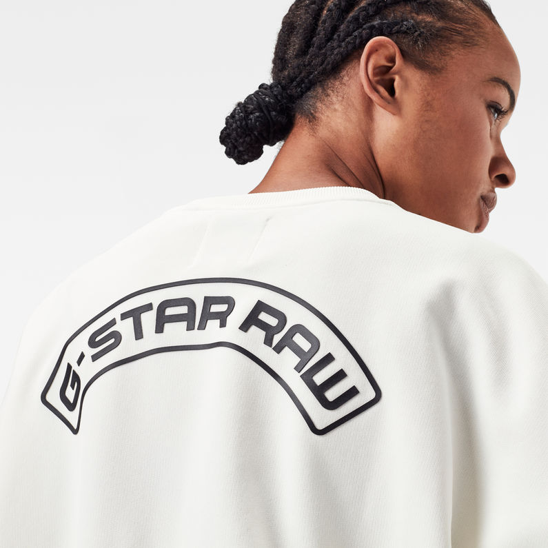 G-Star RAW® Multi GR Relaxed Sweatshirt Weiß detail shot