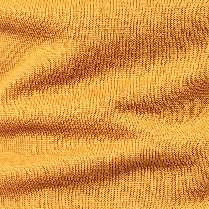 G-Star RAW® Premium Core Mock Knit Yellow fabric shot