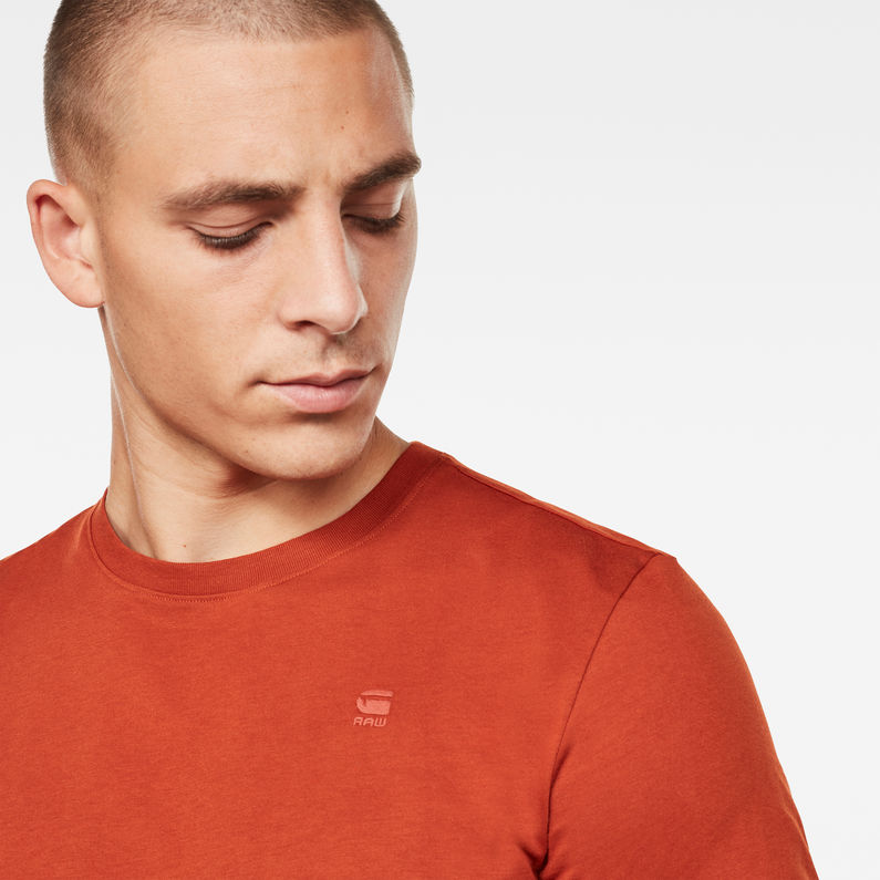 G-Star RAW® Base-S T-Shirt Orange detail shot