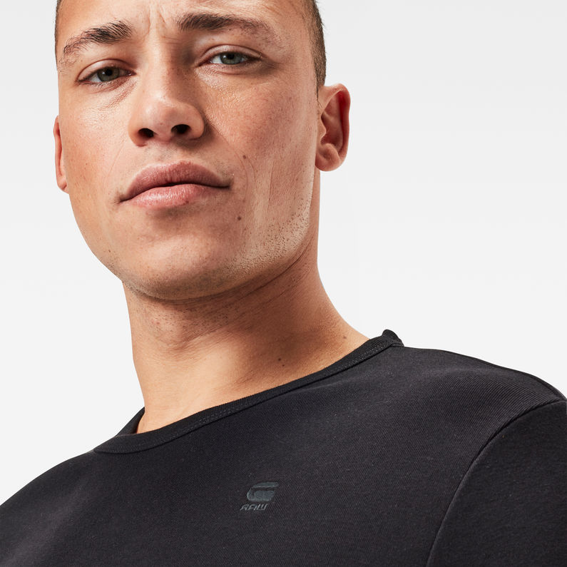 G-Star RAW® Basic T-Shirt 2-Pack Black detail shot