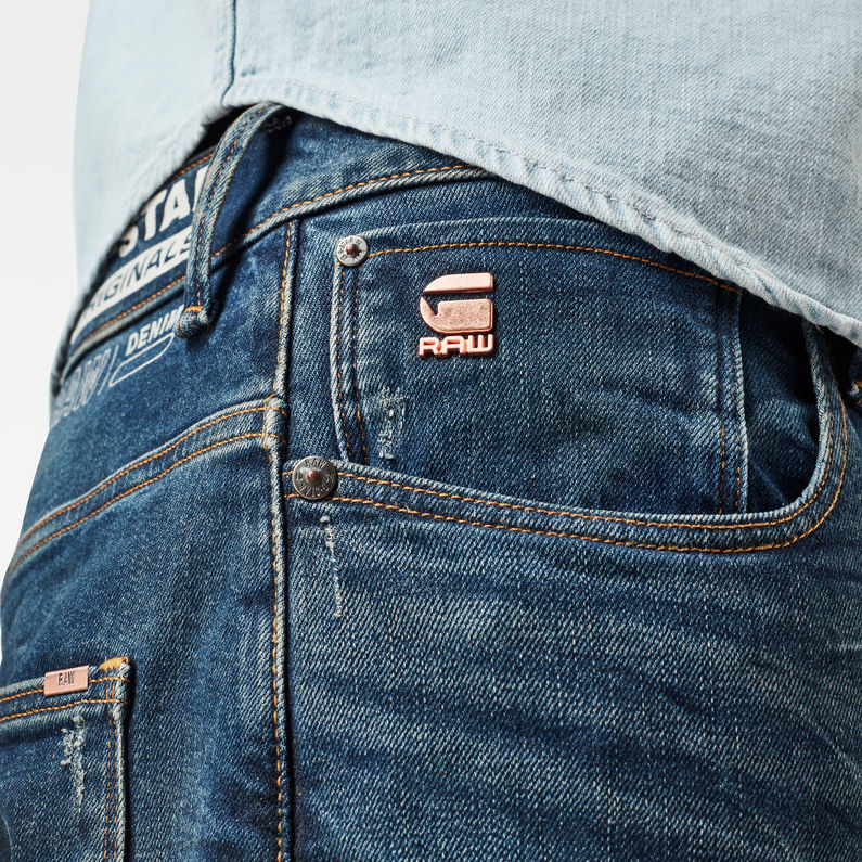 G-STAR® Jean Arc Slim Wokkie Artwork Bleu moyen