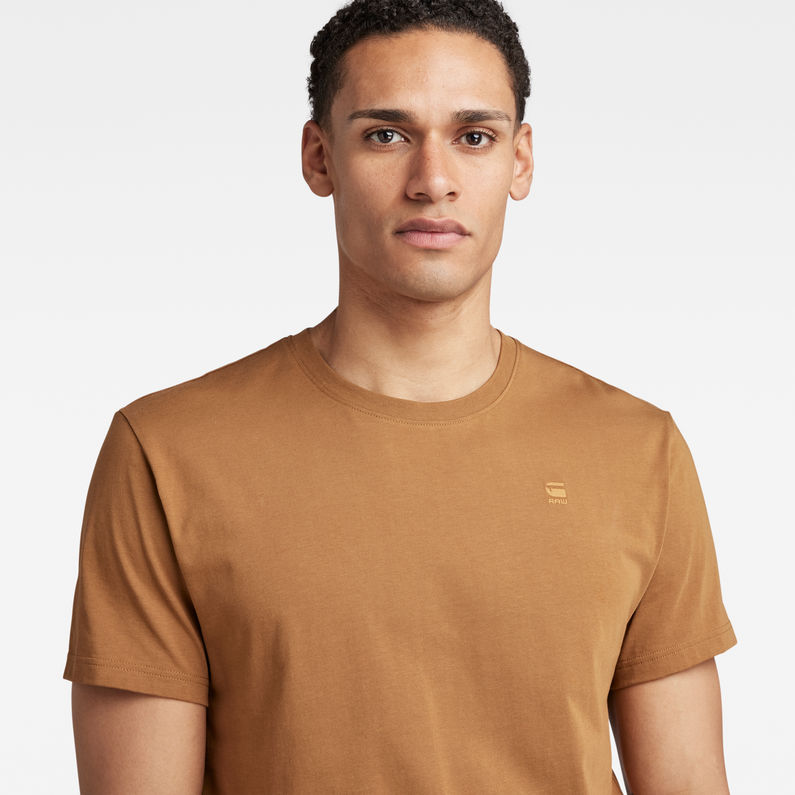 G-Star RAW® T-shirt Base-S Brun detail shot