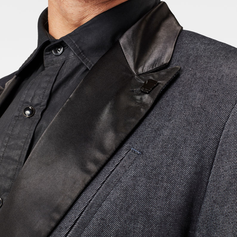 G-Star RAW® Tuxedo Blazer Dark blue detail shot