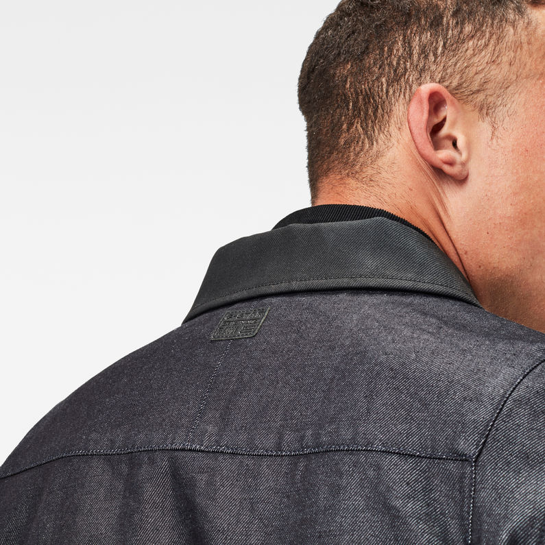 G-STAR® Denim Utility Overshirt Dark blue detail shot