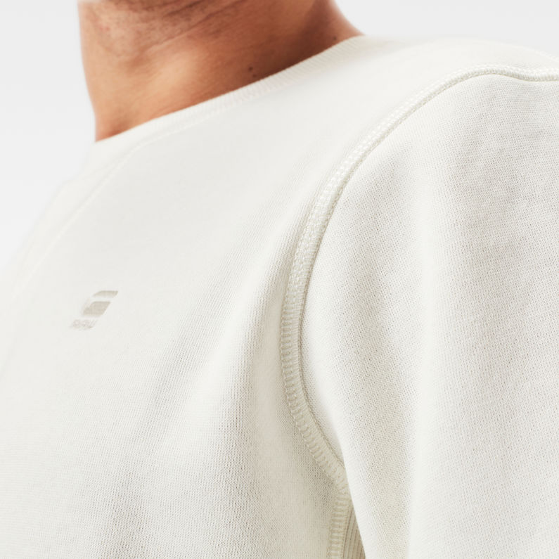 G-Star RAW® Premium Core Sweater Wit detail shot