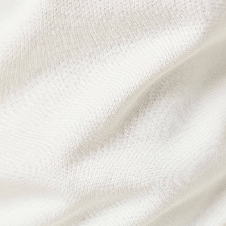 G-Star RAW® Sweat Premium Core Blanc fabric shot