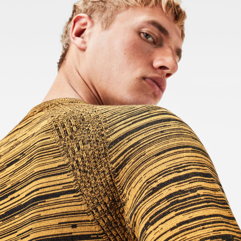 G-Star RAW® Core Solli Straight Knit Yellow detail shot