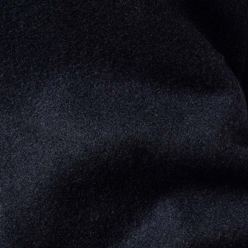 G-Star RAW® Abrigo Biker Wool Long Azul oscuro fabric shot