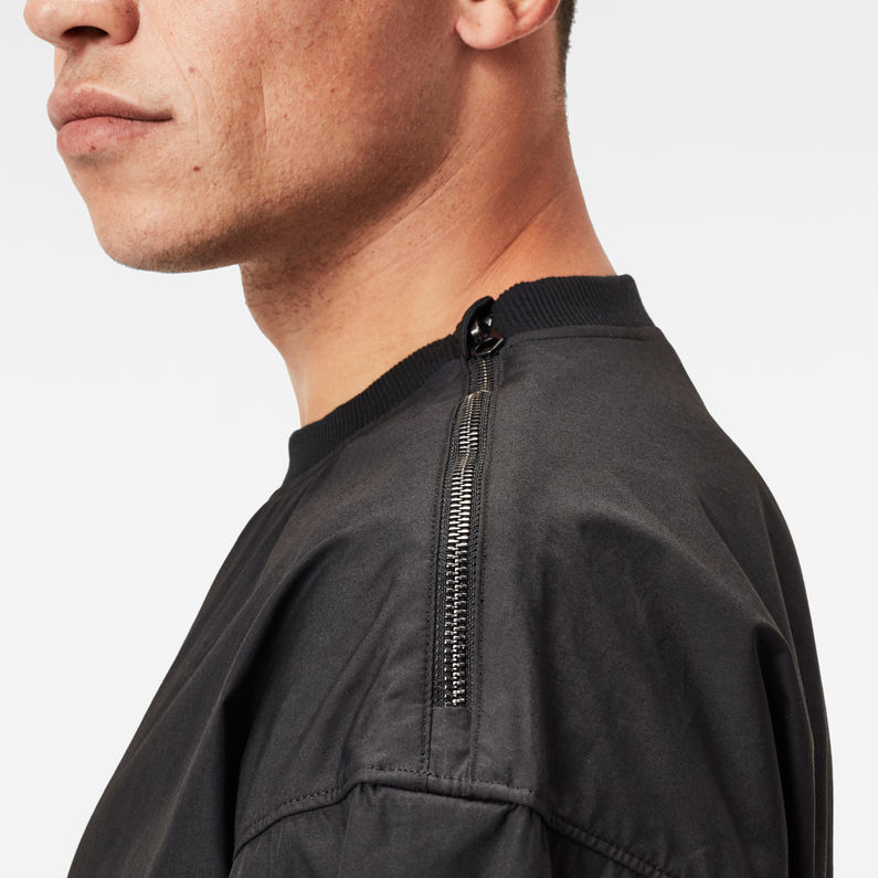 G-STAR® Pullover Smock Sweatshirt Schwarz detail shot