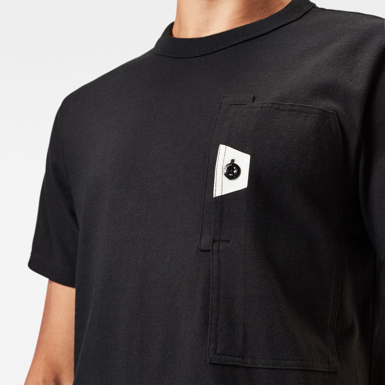 G-Star RAW® T-shirt Utility Pocket Logo Noir