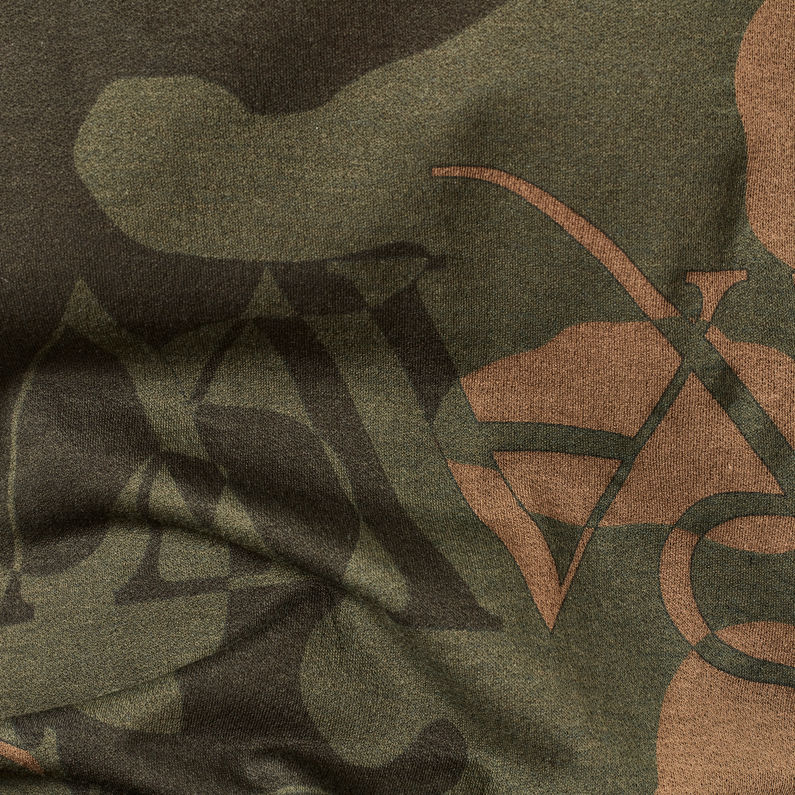 G-Star RAW® AO Camo Print Top Green