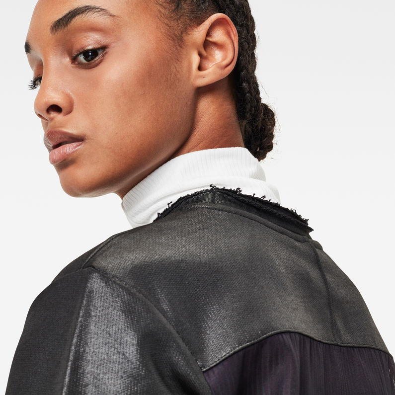 G-STAR® Glossy Jasmar Sweater Black detail shot