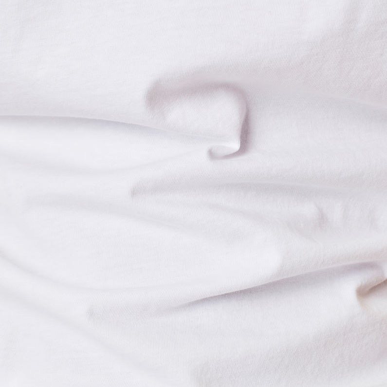 G-Star RAW® Mysid Optic Slim Top C White fabric shot