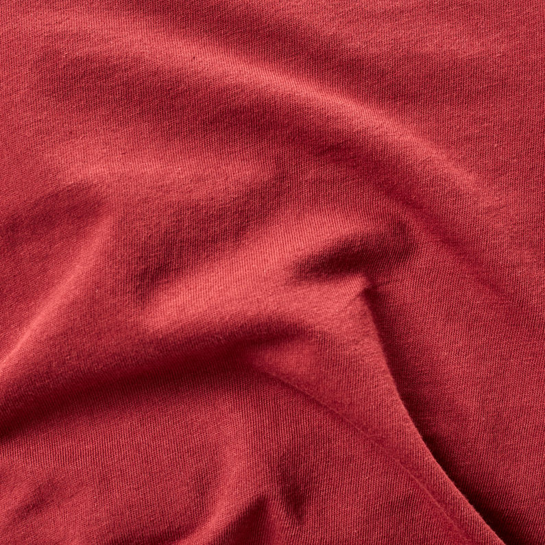 G-Star RAW® Mysid Optic Slim Top C Red fabric shot