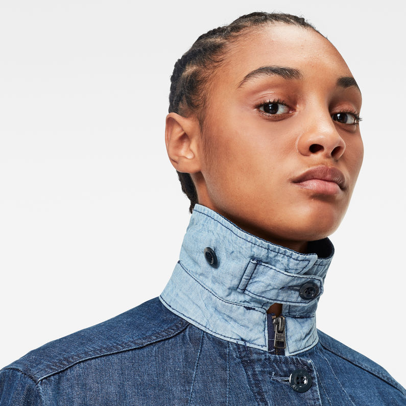 G-STAR® Veste de combat ZB Chisel A-Line Belt Bleu moyen detail shot