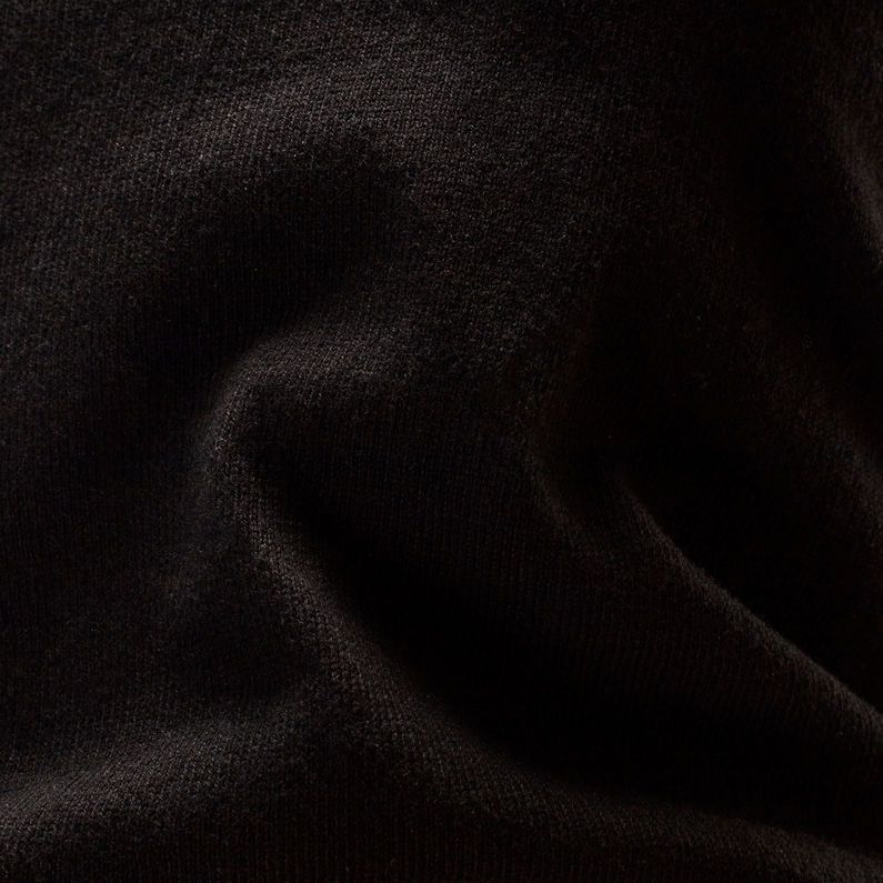 G-Star RAW® Pull Core Turtle Neck Slim Noir fabric shot