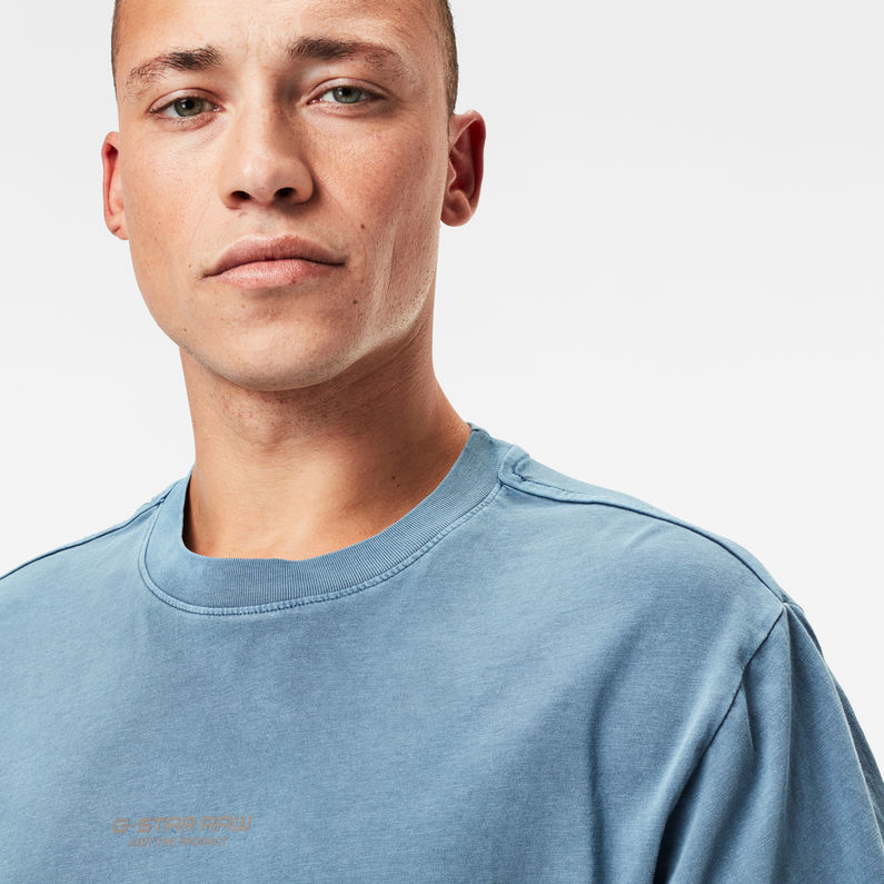 G-Star RAW® Reflective Logo Loose OD R T S\S Mittelblau detail shot