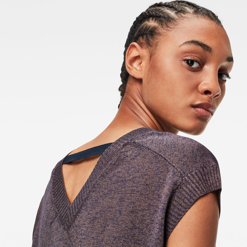 G-Star RAW® Deep Scoop Knitted Kleid Mehrfarbig
