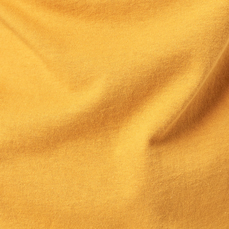 G-Star RAW® Badge Logo T-Shirt Yellow fabric shot