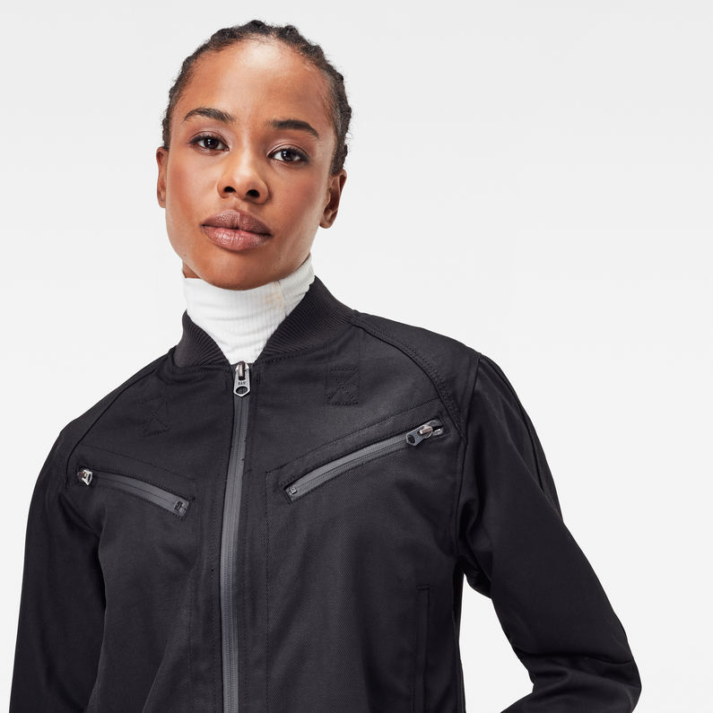 G-STAR® Flight Bomber Jacket Black detail shot