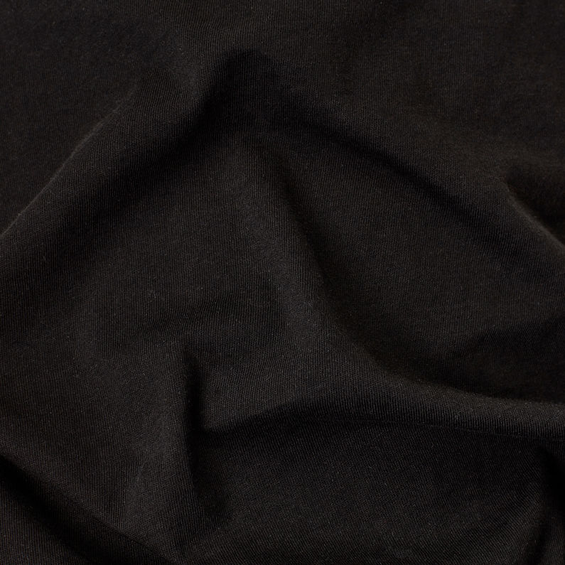 G-Star RAW® Arch Logo GR Slim Top Black fabric shot
