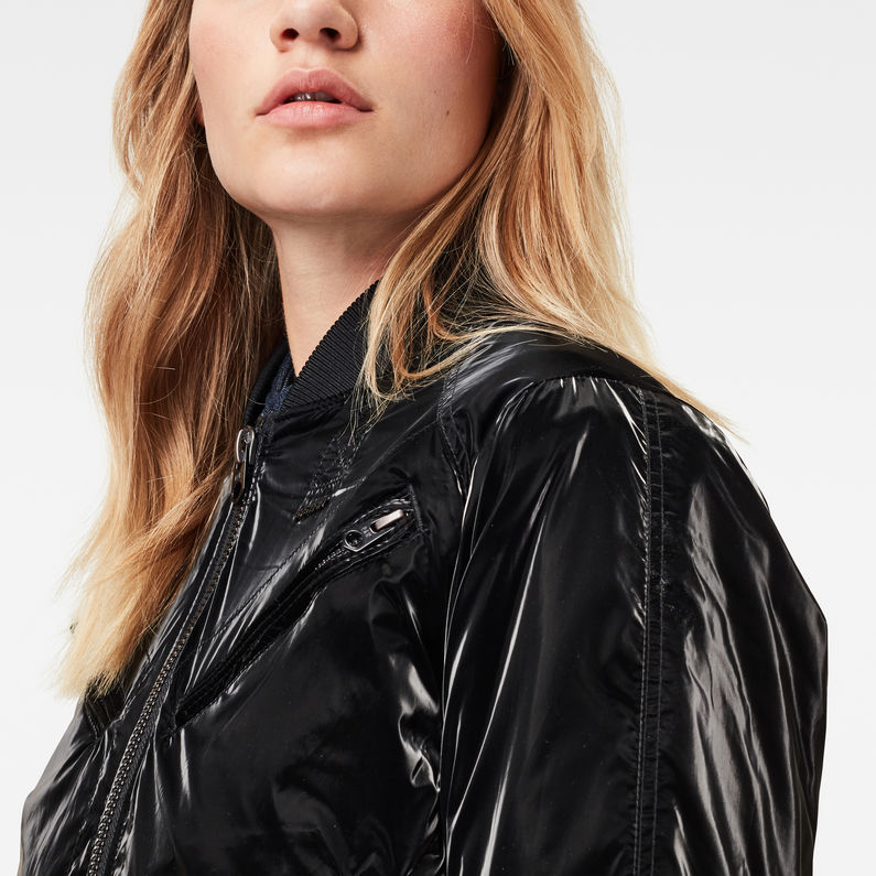 Zip Pocket Cropped Bomber | Black | G-Star RAW® US