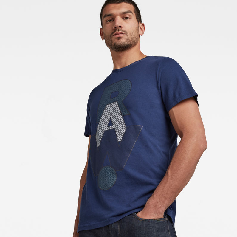 G-Star RAW® RAW. Graphic T-Shirt Dark blue detail shot