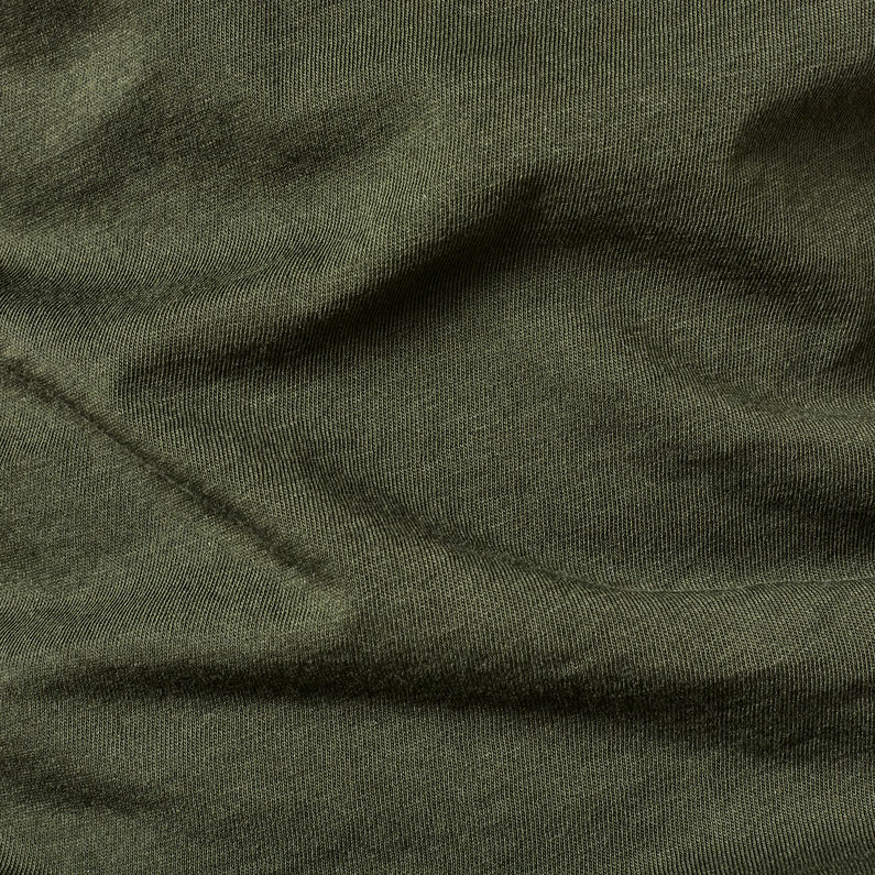 G-Star RAW® Arch Logo GR Slim Top Green fabric shot