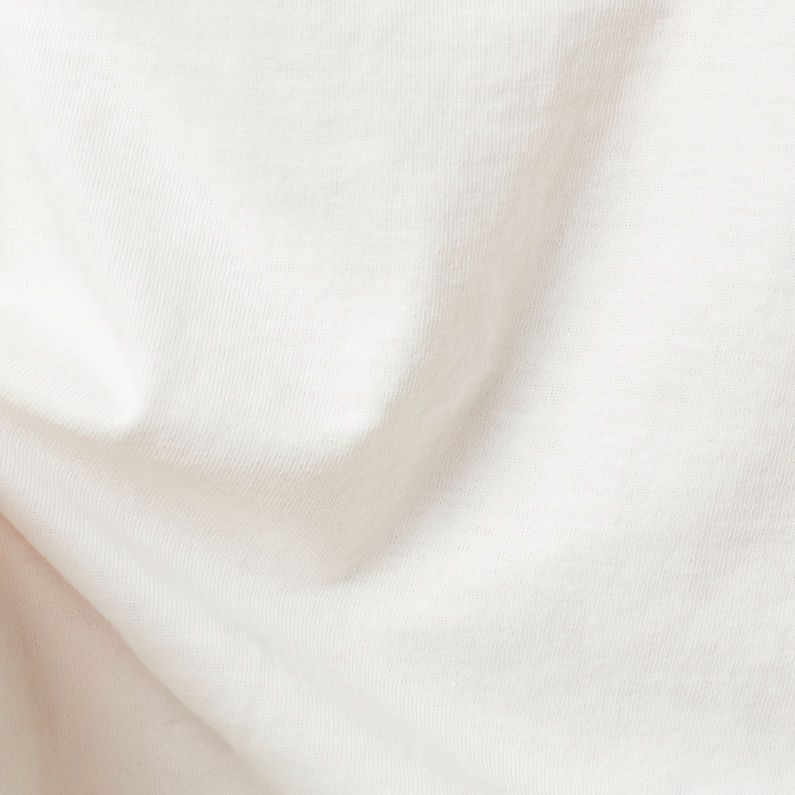 G-Star RAW® Logo Thistle GR Gyre Top White fabric shot