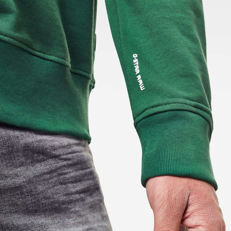 G-STAR® Graphic Graw Sweater Grün detail shot