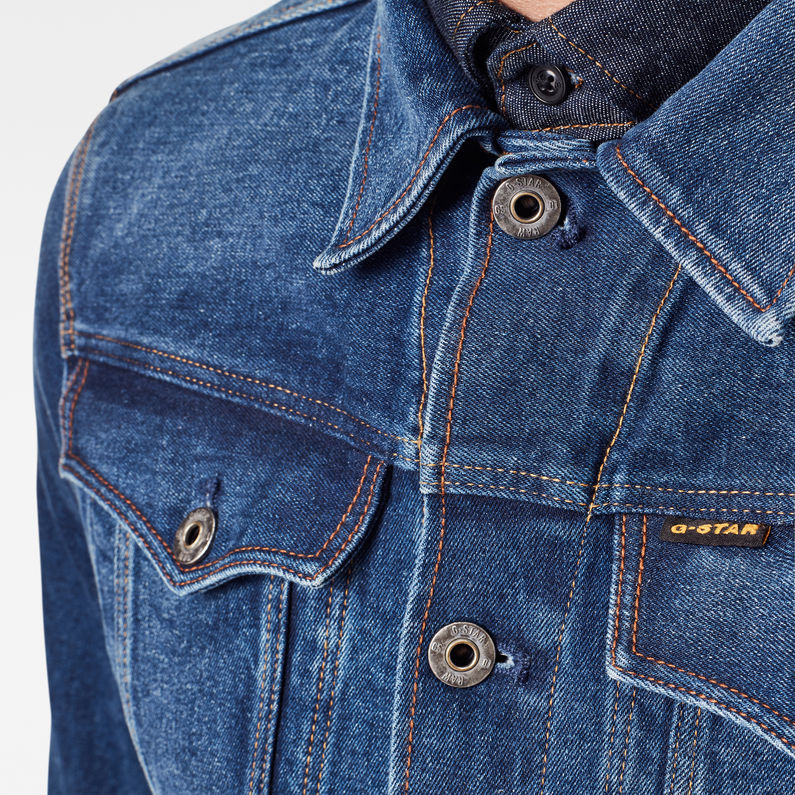 G-Star RAW® 3301 Slim Jacket Medium blue detail shot