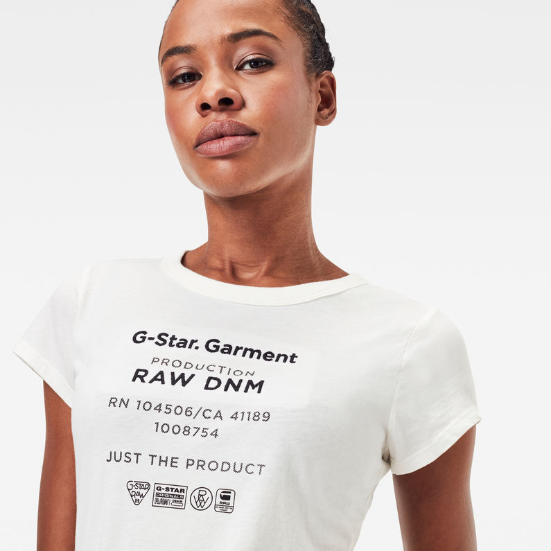 G-Star RAW® Wash GR Slim Top Beige detail shot