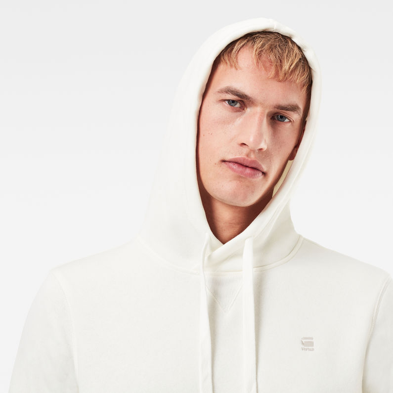 G-Star RAW® Premium Core Hoodie White detail shot