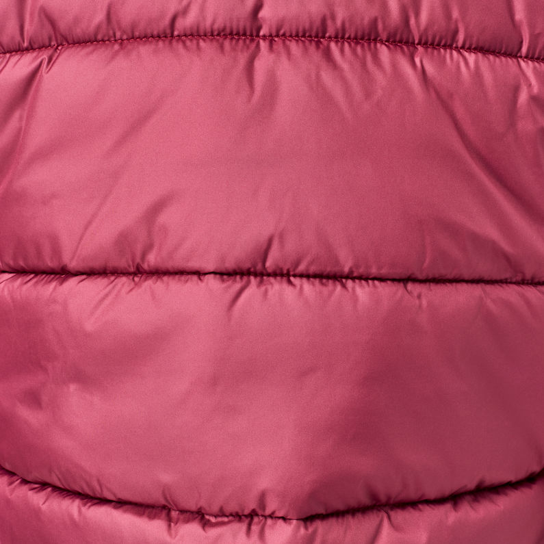 G-Star RAW® Veste Meefic Hooded Padded Rouge fabric shot