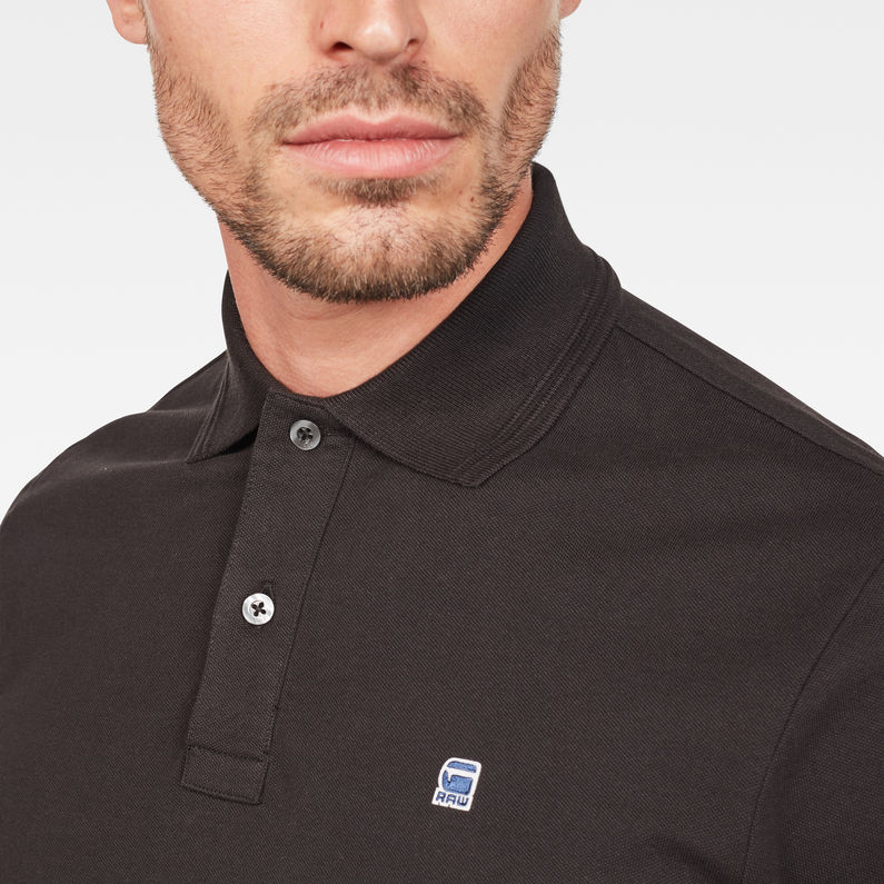 G-Star RAW® Dunda Polo Zwart detail shot