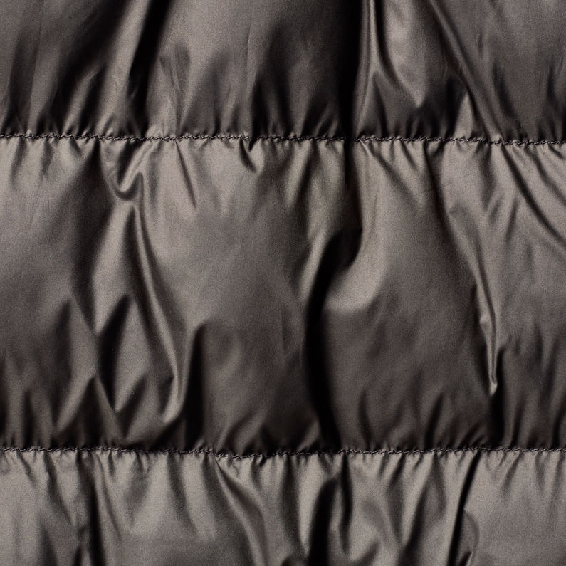 G-Star RAW® Manteau Whistler Hooded Slim Long Gris fabric shot