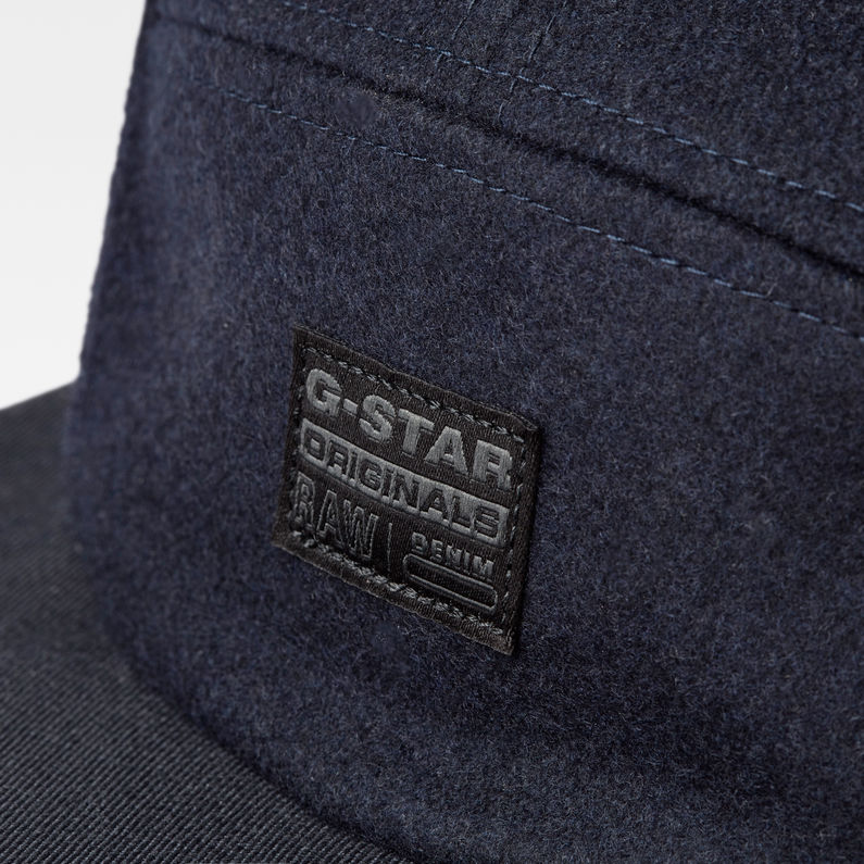 G-STAR® Casquette Five Panel Wool Bleu foncé