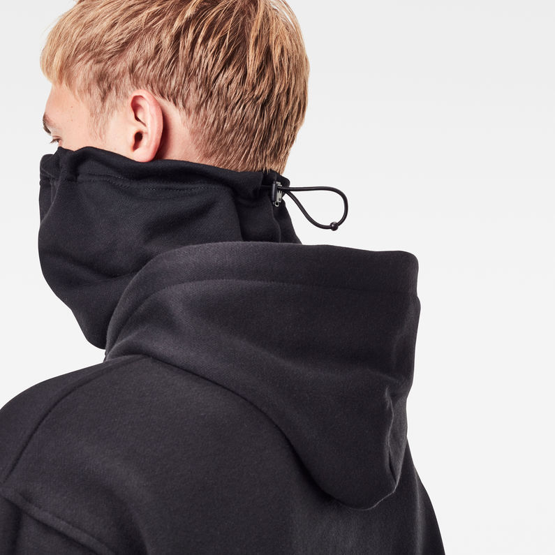 G-STAR® Funnel Hooded Sweater Black detail shot