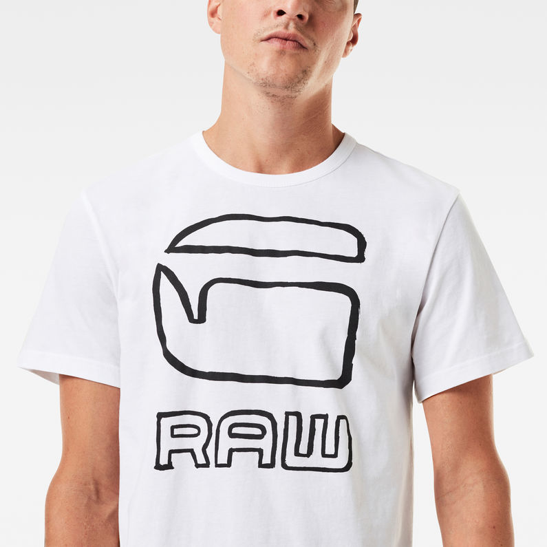 G-STAR® Logo Originals T-Shirt Weiß