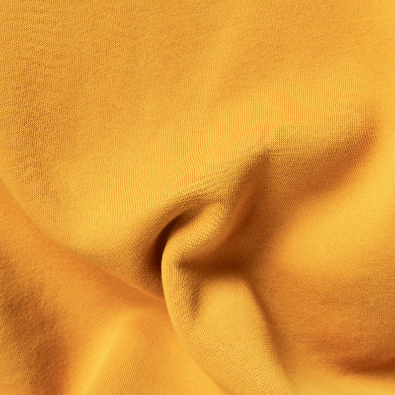 G-STAR® Premium Core Hoodie Yellow fabric shot