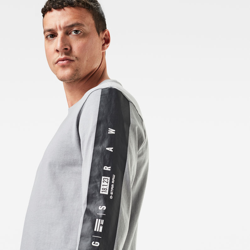 G-STAR® Gs Raw Sleeve Logo T-Shirt Grau
