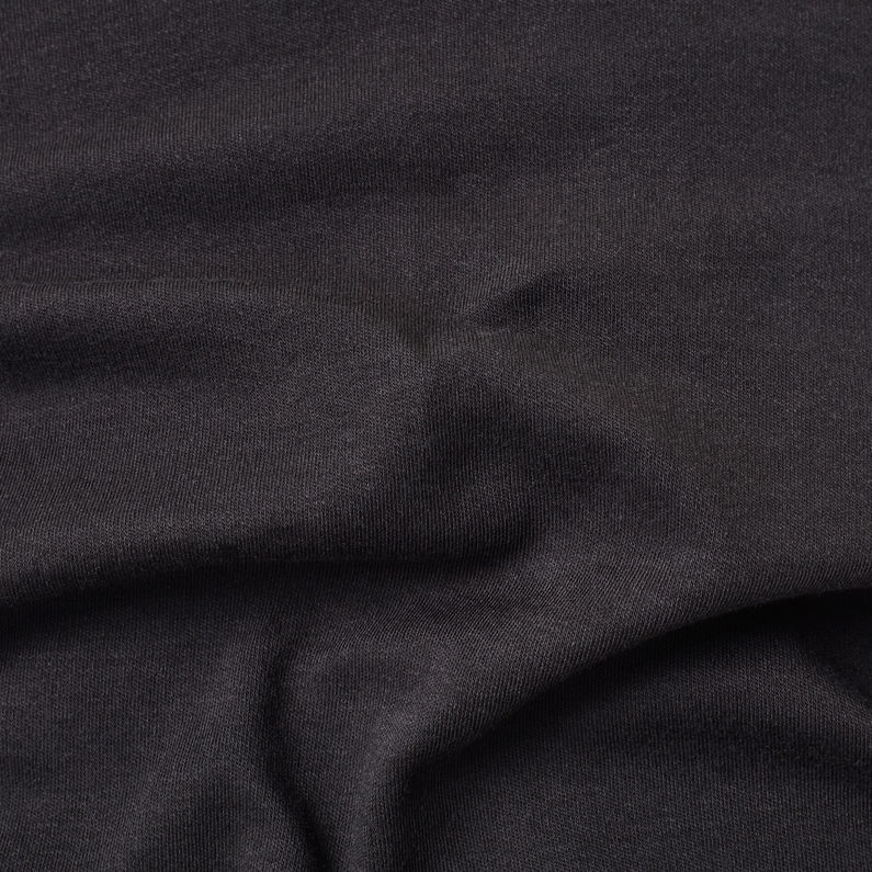 G-STAR® Lightweight Zip Through Track Sweater Black fabric shot