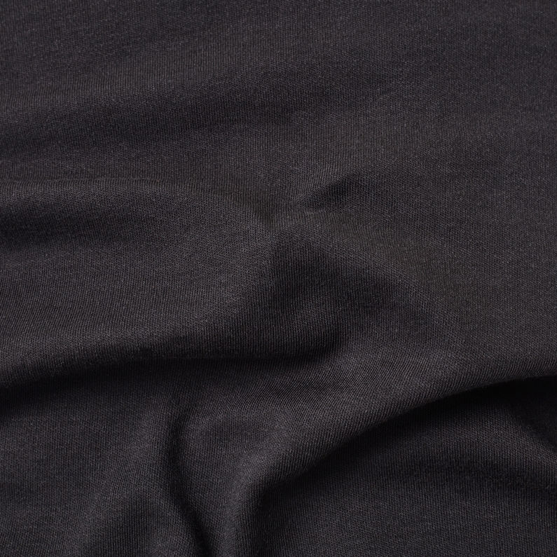 G-Star RAW® Pull Léger Zip Through Track Noir fabric shot