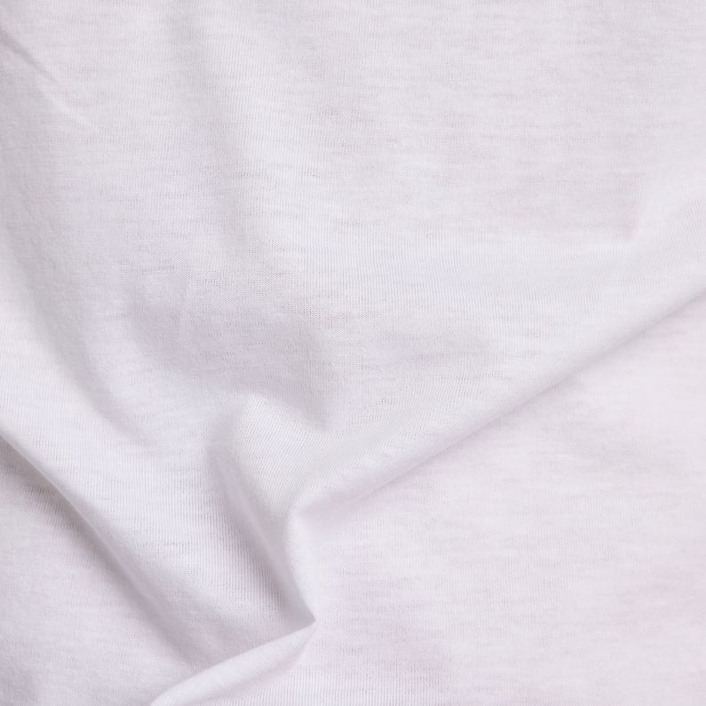 G-Star RAW® Basic Heather T-Shirt 2-Pack Weiß fabric shot