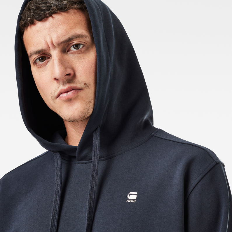 G-Star RAW® Lash Hooded Sweater Dark blue detail shot
